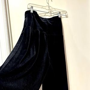 The Limited black velvet skort or pants size M